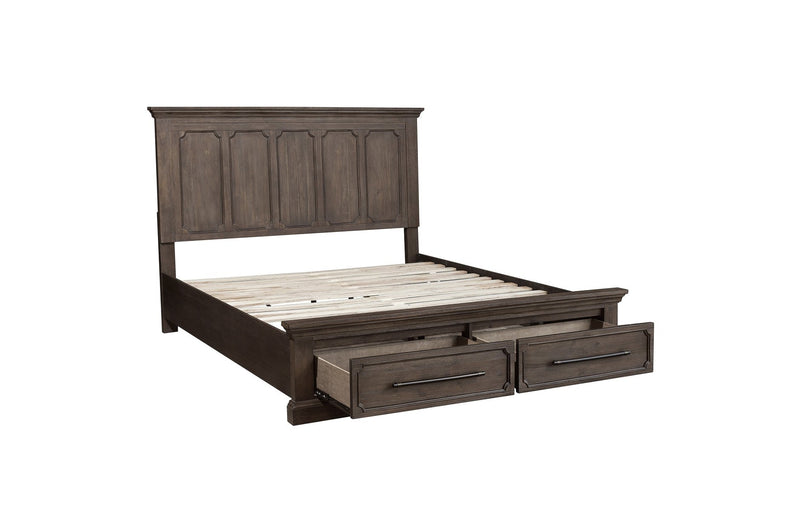 Toulon King Bedroom Set in Distressed Oak - MA-5438K6