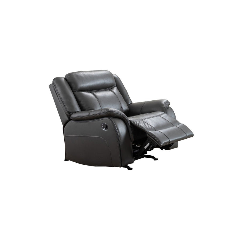 Dark grey rocker recliner