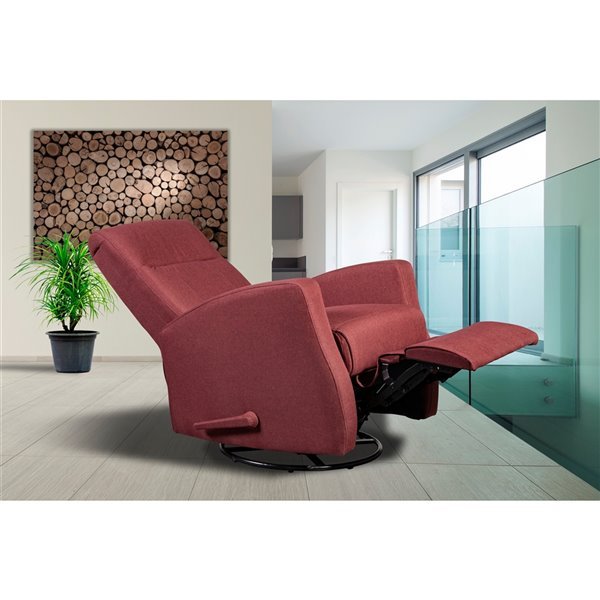 Red Swivel Glider Recliner - MA-9807NRED