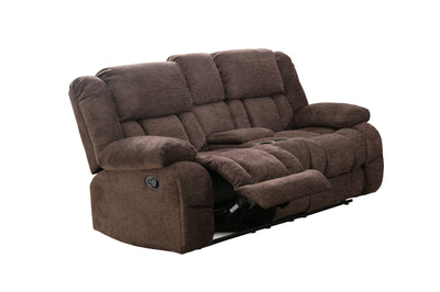 Brown Presley collection 3 Pcs reclining set - MA-99928BRWSLC