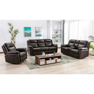 Peabody Brown Reclining Living Set