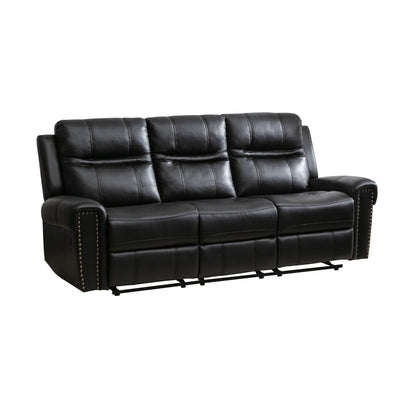 Emerson Black Reclining Sofa - MA-99927BLK-3