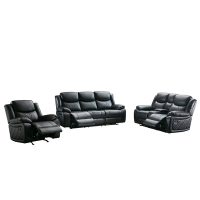 Bartholomew Black Reclining Sofa - MA-99935BLK-3