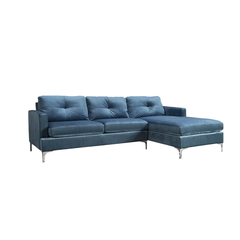 Hamilton Blue Sectional with Right side Chaise - MA-99814BLUSSR