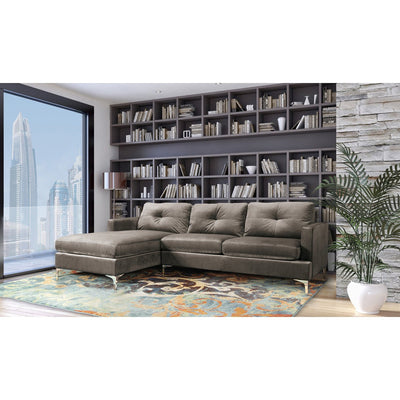 Hamilton Brown Sectional with Left side Chaise - MA-99814CHRSSL