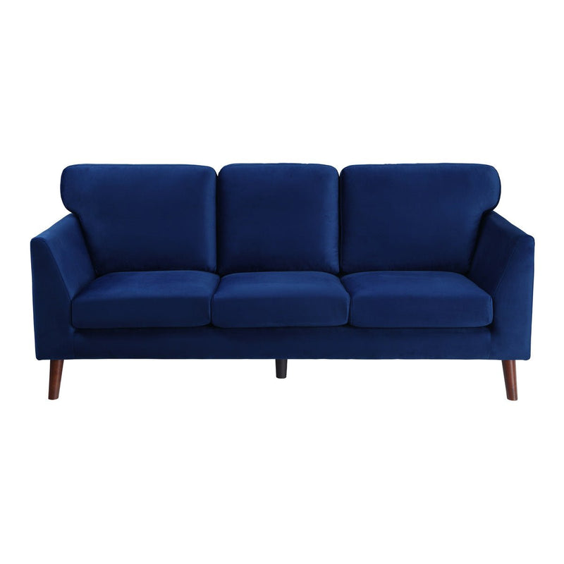 Tolley Collection Blue Velvet Fabric Sofa - MA-9338BU-3