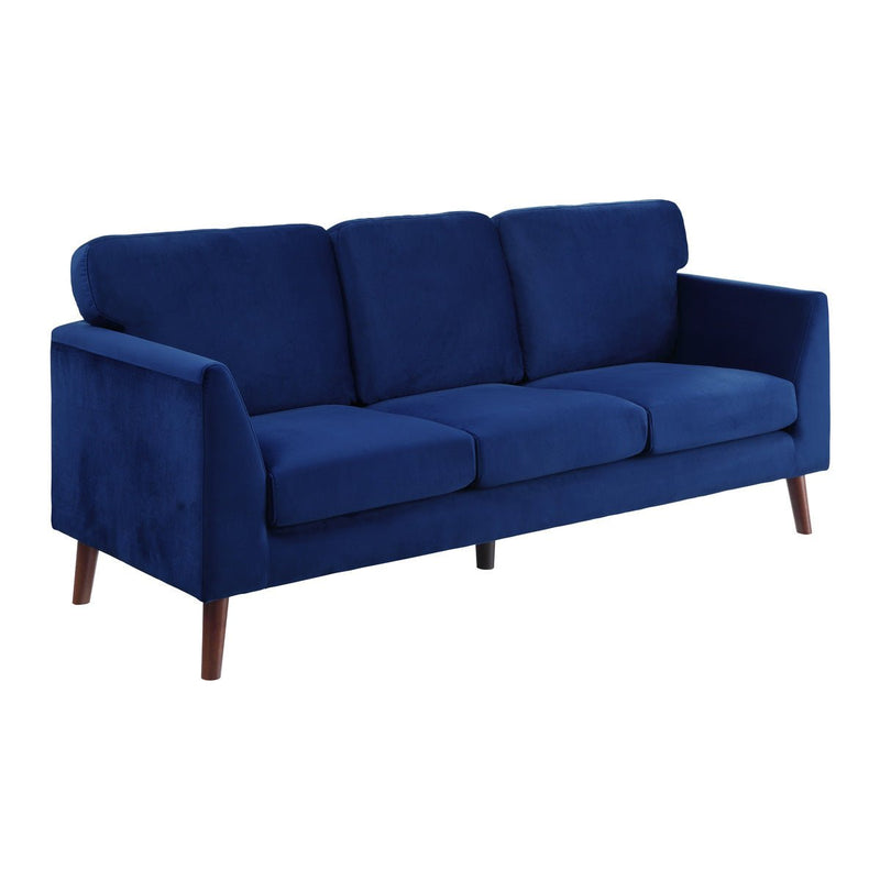 Tolley Collection Blue Velvet Fabric Sofa - MA-9338BU-3