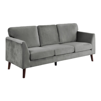 Tolley Collection Grey Velvet Fabric Sofa - MA-9338GY-3