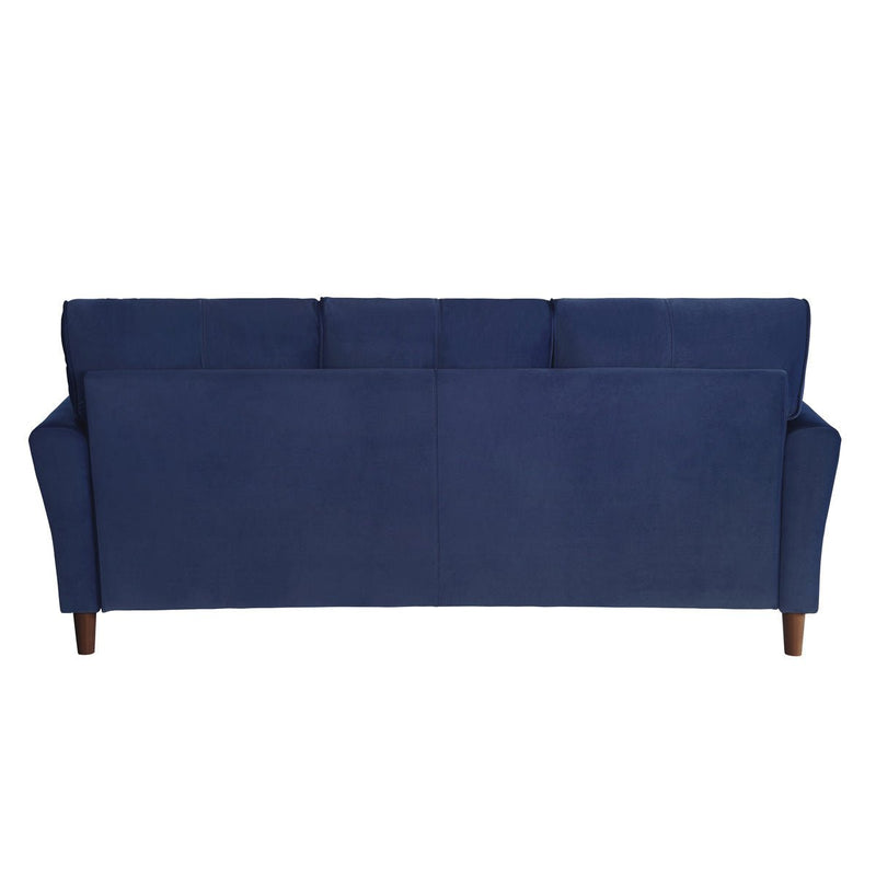 Dunleith Collection Sofa Blue Velvet Fabric - MA-9348BUE-3