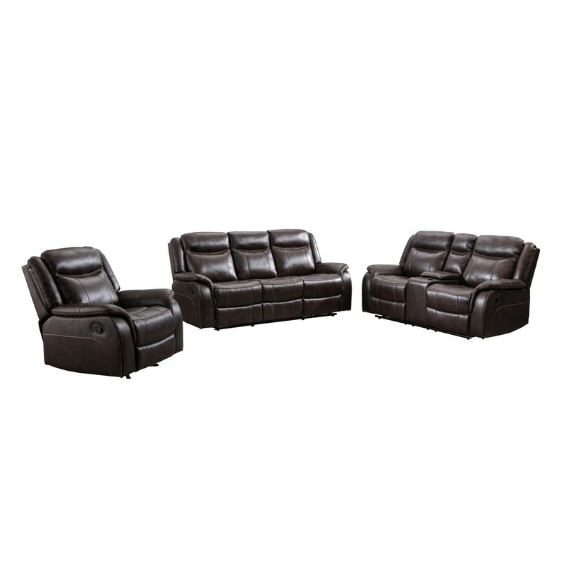 brown reclining sofa set