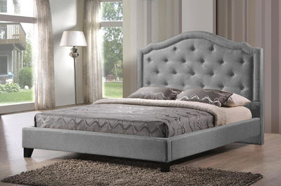 Antique styled Bed with Gently arched Scalloped design - R-192-D-HB