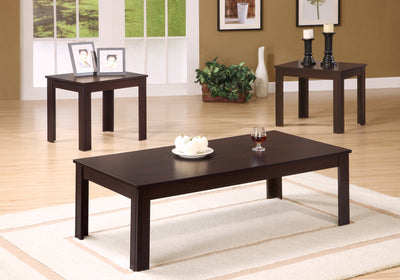 Table Set - 3Pcs Set / Cappuccino - I 7842P