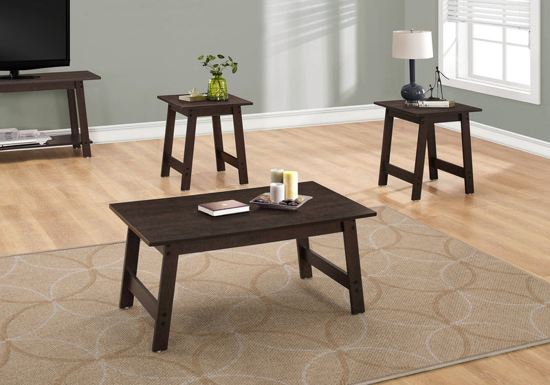 Coffee Table Set - 3Pcs Set / Cappuccino - I 7930P