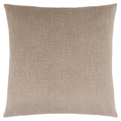 Pillow - 18"X 18" / Taupe Mosaic Velvet / 1Pc - I 9270