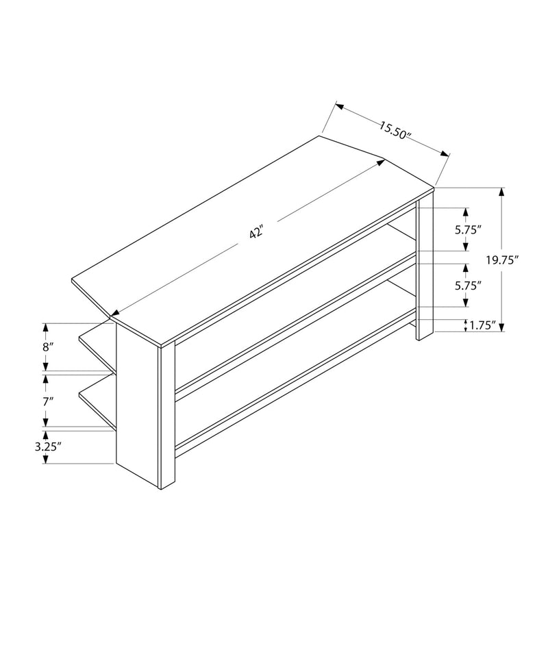 Tv Stand - 42"L / Dark Walnut Corner - I 2505