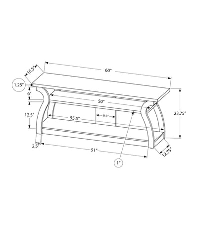 Tv Stand - 60"L / Espresso - I 2667