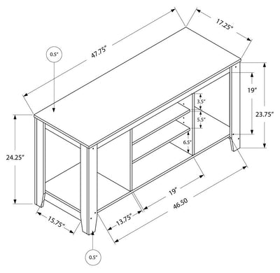 48"L Dark Taupe Tv Stand - I 3528